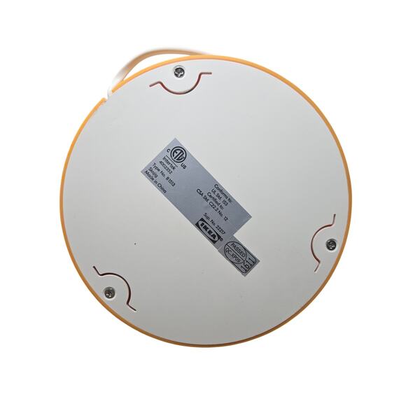 Vintage Ikea SKOJIG Orange Cloud Table Lamp Modern Kitsch Plastic Mushroom - Picture 4 of 4